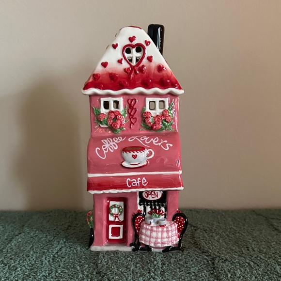 Blue Sky Clayworks Other - Blue Sky Clayworks Tea Light Candle Holder Valentines Coffee Lovers Cafe NEW!